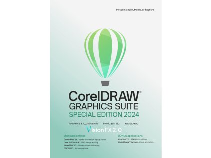 CorelDRAW Graphics Suite Special Edition 2024 CZ/PL ESD + Vision FX 2.0 ESDCDGS2024SECZPL