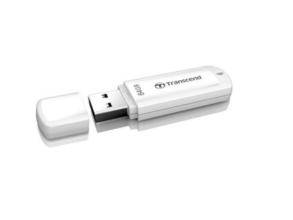 TRANSCEND Flash disk 64GB JetFlash®370, USB 2.0 (R:16/W:6 MB/s) biela TS64GJF370