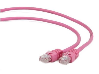 GEMBIRD UTP Cat5e Patch kábel 0,5 m, ružový PP12-0.5M/RO