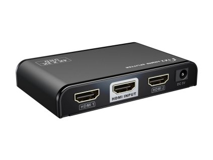 PremiumCord HDMI 2.0 splitter 1-2 porty, 4K x 2K/60Hz, FULL HD, 3D, čierny khsplit2f