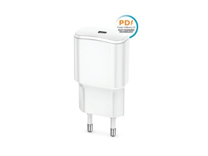 Rýchlonabíjačka do siete Forever TC-01 PD 1x USB-C 20W biela GSM104593