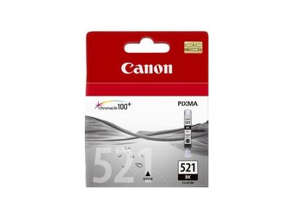 kazeta CANON CLI-521BK black MP 540/620/630/980, iP 3600/4600 (460 str.) 2933B001