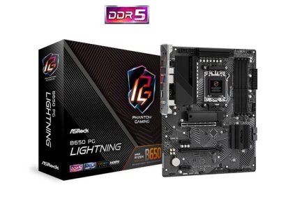 ASRock MB Sc AM5 B650 PG Lightning, AMD B650, 4xDDR5, 1xHDMI B650 PG Lightning