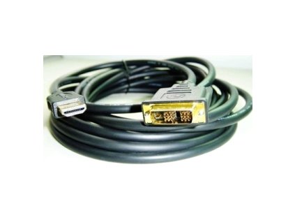 Kábel HDMI-DVI 1,8m, M/M tieň., pozlátené kontakty 1.3 CC-HDMI-DVI-6
