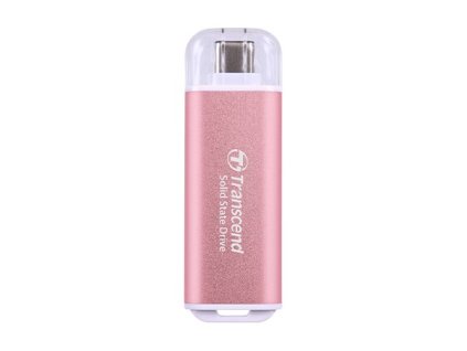TRANSCEND Externí SSD ESD300P 512GB, External SSD, USB 10Gbps, Type C, růžová TS512GESD300P