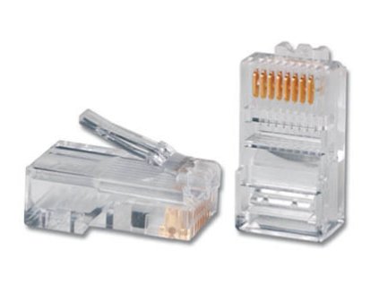 Konektor RJ45-8p8c,50µ" Au, drôt, Cat5e, UTP (100ks) 5120