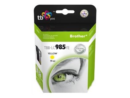 Ink. kazeta TB kompat. s Brother LC 985 YE 100% N TBB-LC985YE
