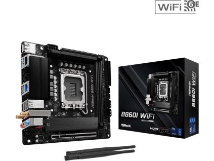 ASRock MB Sc LGA1851 B860I WiFi, Intel B860, 2xDDR5, 1xDP, 1xHDMI, WiFi, Mini-ITX B860I WiFi