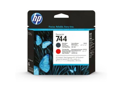 HP 744 Matte Black & Red Printhead F9J88A