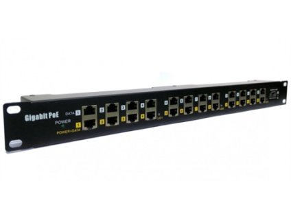 POE-PAN12-GB Gigabitový stíněný 12-portový PoE panel POE-PAN12-GB