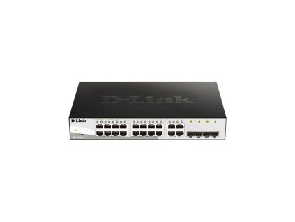 D-Link DGS-1210-16, 16-port 10/100/1000 Gigabit Smart Switch including 4 Combo 1000BaseT/SFP DGS-1210-16/E