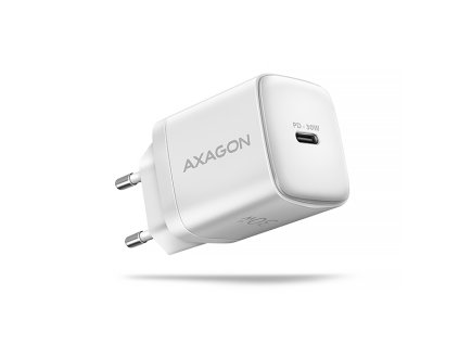 AXAGON ACU-PD30W, Sil nabíjačka do siete 30W, 1x port USB-C, PD3.0/PPS/QC4+/SFC/AFC/Apple, biela ACU-PD30W