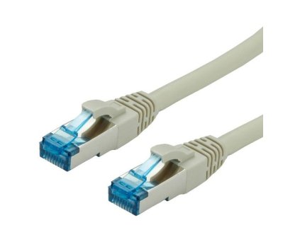 S/FTP (PiMF) Patchkábel LSOH 1m cat.6a, sivý, Cu 21.99.0861-100