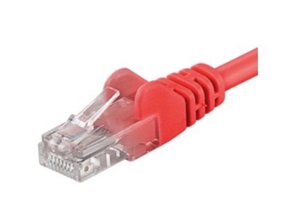 PremiumCord Patch kábel UTP RJ45-RJ45 CAT6 0.5m červená sp6utp005R