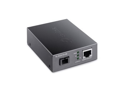 TP-LINK "10/100/1000 Mbps RJ45 to 1000 Mbps Single-mode SC WDM Bi-Directional Fiber ConverterPORT: 1× Gigabit SC Port, FC311A-20