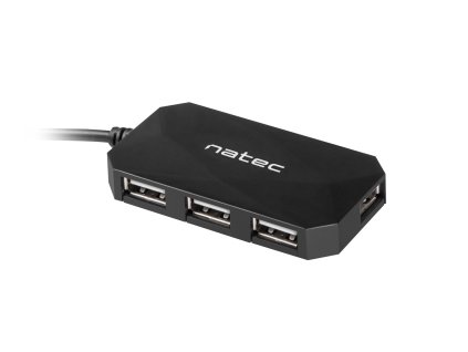Natec Locust rozbočovač 4x USB 2.0 HUB, čierny NHU-0647