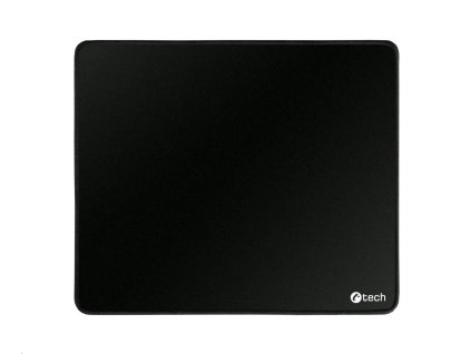 C-TECH Podložka pod myš MP-01, čierna, 320x270x4mm, obšité okraje MP-01BK