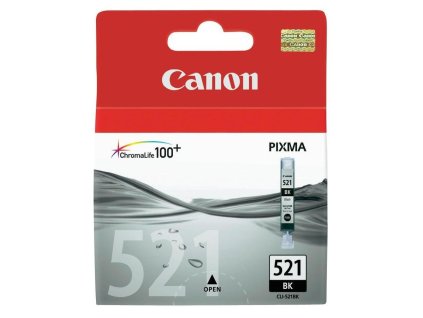 Canon inkoustová náplň CLI-521Bk/ černá 2933B001