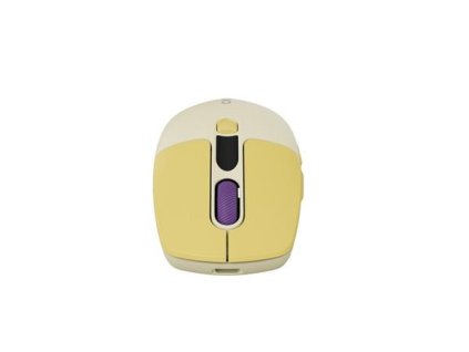 Canyon MW-26, 2v1 bezdrôtová optická myš Bluetooth / 2.4 GHz, tichá, 6 tlačidiel, 800/1200/1600/2400 DPI, žltá CNS-CMSW26Y