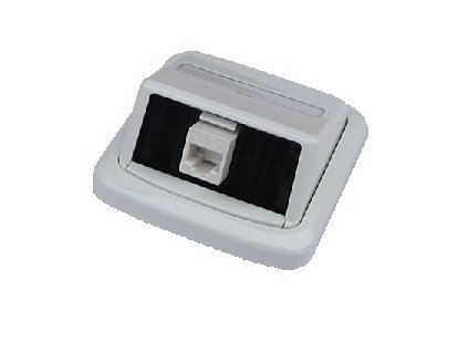 Jednozásuvka ABB TANGO 1xRJ45 Cat5e UTP biela 2421