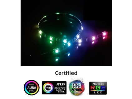 AKASA - LED páska-magnetická - multicolor Vegas MB AK-LD05-50RB