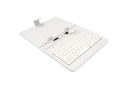 AIREN AiTab Leather Case 1 with USB Keyboard 7'' WHITE (CZ/ SK/DE/UK/US.. layout) Leather Case 1 7W