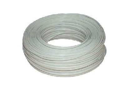 DATACOM Telefónny kábel 4ž. lanko biely plochý bal.100m 1001