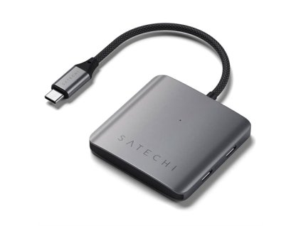 Satechi 4-Port USB-C Hub with Power Delivery - Space Grey ST-H4CPDM