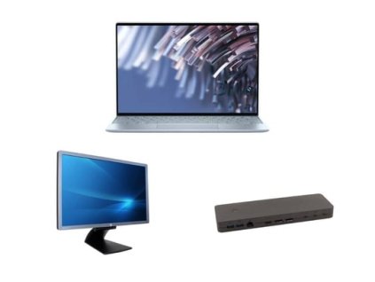 Notebook Dell XPS 13 9315 (16GB) + Fujitsu Thunderbolt 4 Port Replikator with 170W adapter FPCPR401BP + HP E241i 24" IPS Monitor
