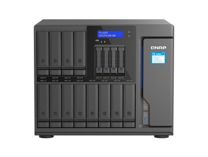 QNAP TS-1655-8G (8core 2,8 GHz, 8 GB RAM, 12 x 3,5 ''+4 x 2,5'' SATA, 2 x M.2 NVM slot, 2 x 2,5 GbE, 3 x PCIe) TS-1655-8G