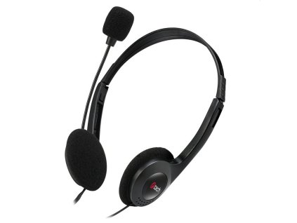 C-TECH Sluchátka s mikrofonem MHS-03E, černá MHS-03E