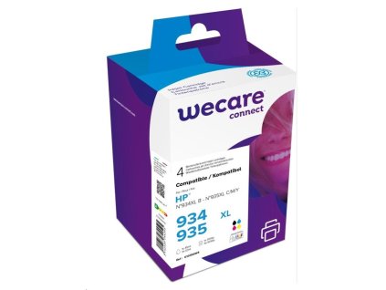 WECARE ARMOR cartridge 934XL, 935XL -OfficeJet 6812,6815,Officejet Pro 6230,6830,6835, černá/black+1C+1M+1Y, 1x45/3x12m K10356W4