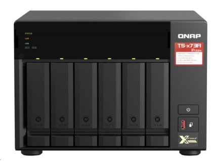 QNAP TS-673A-8G (4C/Ryzen V1500B/2,2GHz/8GBRAM/6xSATA/2xM.2/2x2,5GbE/4xUSB3.2/2xPCIe) TS-673A-8G