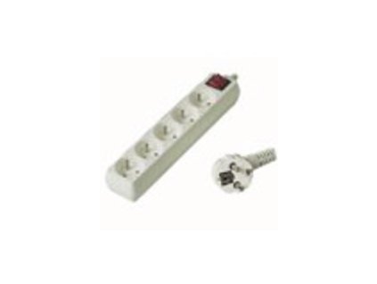 PremiumCord PP5K-05 230V 5m 5 zásuvky + vyp PP5K-05