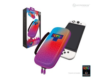 Hyperkin Official Tetris® EVA Hard Shell Carrying Case for Switch®OLED Model/Nintendo Switch®(Hyper Gradient) M07541-TEHG