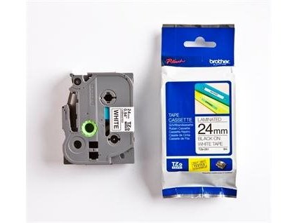 páska BROTHER TZ251 čierne písmo, biela páska Tape (24mm) TZE251