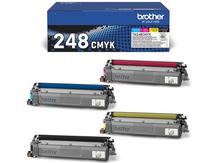 toner BROTHER TN-248 K/C/M/Y kit HL-L3220CW/L8230CDW, DCP-L3520CDW/L3560CDW, MFC-L3740CDW/L8340CDW (4x 1000 str.) TN248VAL