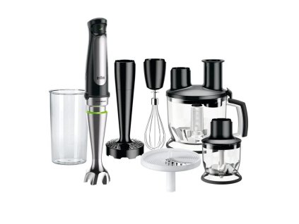Braun Multiquick 7 MQ 7087 X tyčový mixér, 1000 W, bohaté příslušenství, regulace otáček, černý BRAMQ7087X