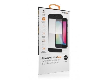 Aligator ochranné sklo PRINT Apple iPhone 16 Pro Max čierna GLP0255
