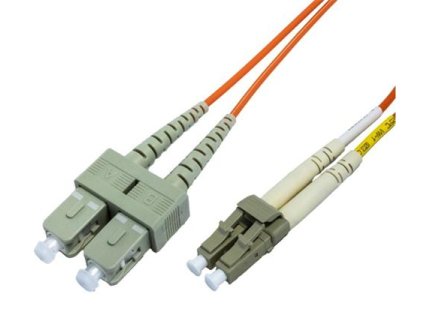 Optický duplex patch kábel 50/125, OM2, LC/SC, 1m 13-HPM111-1M