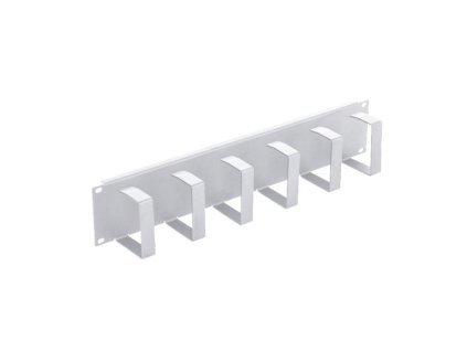 Triton 19' vyvazovací panel 2U, 6x vyvazovací háček 70x85 mm, RAL7035 RAC-VP-X22-A1