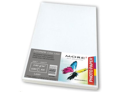Vyhladený farebný laserový papier; 140 g/m2; matný; matný 100 listov str., Farebný laser M10586