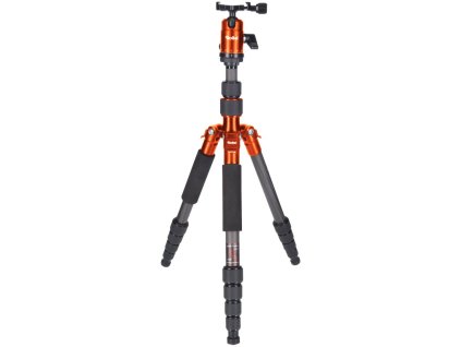 Rollei Stativ Compact Traveler No 1 Carbon/ Zátěž 8kg/ Vytažený 142 cm/ Karbon/ Oranžový 22579