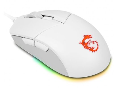 MSI herní myš CLUTCH GM11 WHITE Gaming/ 5.000 dpi/ RGB Lighting/ 6 tlačítek/ USB S12-0401950-CLA