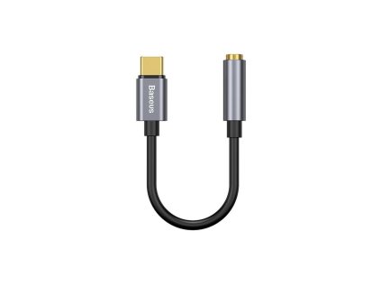 Baseus CATL54-0G Káblová Redukcia z USB-C na 3.5mm Audio Jack L54 (female) Deep Grey 6953156297852