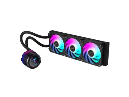 GIGABYTE vodní chladič AORUS WATERFORCE X II 360, 2x120mm ARGB, LCD displej, LGA1851, AM5 GP-AORUS WATERFORCE X II 360