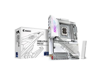 GIGABYTE MB Sc LGA1851 Z890 AORUS PRO ICE, Intel Z890, 4xDDR5, 1xHDMI, 2xThunderbolt, WiFi Z890 AORUS PRO ICE