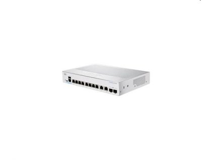 Cisco switch CBS250-8T-E-2G (8xGbE,2xGbE/SFP combo,fanless) - REFRESH CBS250-8T-E-2G-EU-RF