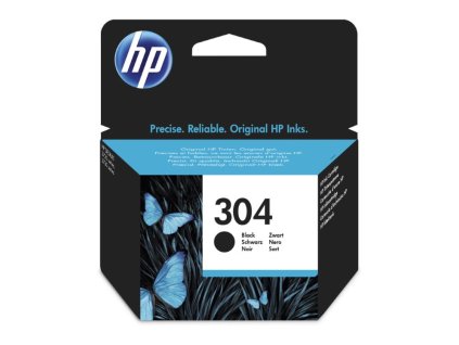 HP 304 Černá originální inkoustová kazeta N9K06AE