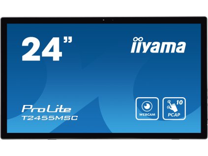 24'' LCD iiyama T2455MSC-B1: IPS, FHD, P-CAP, HDMI T2455MSC-B1
